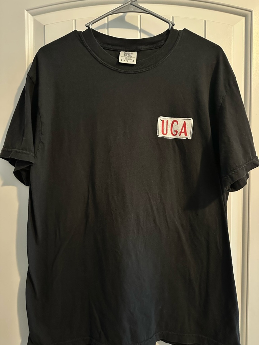 UGA Black Comfort Colors T‑Shirt (Size - Large)
